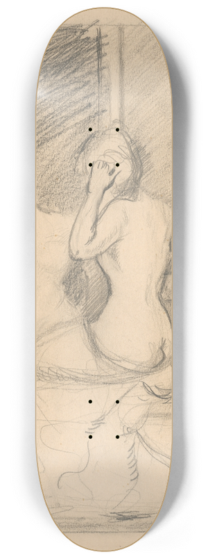 Cyprin Majernk - At a Mirror 8.25 inch art skate deck