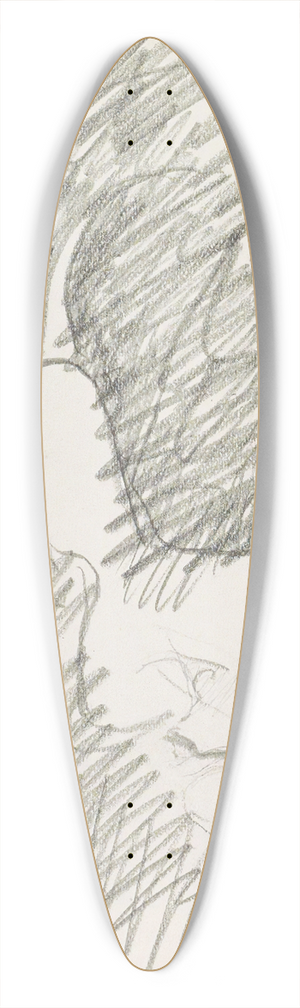 Reijer Stolk - Hoofd van een vrouw met opgestoken haar 39.3 inch art pintail longboard deck