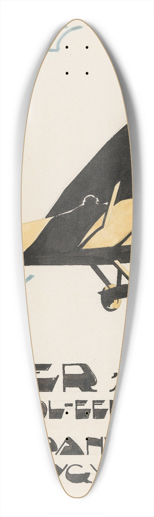 Reijer Stolk - Ontwerp voor reclame voor `Fokkers Parasol-Eendekker 39.3 inch art pintail longboard deck Reijer Stolk - Ontwerp voor reclame voor `Fokkers Parasol-Eendekker 39.3 inch art pintail longboard deck