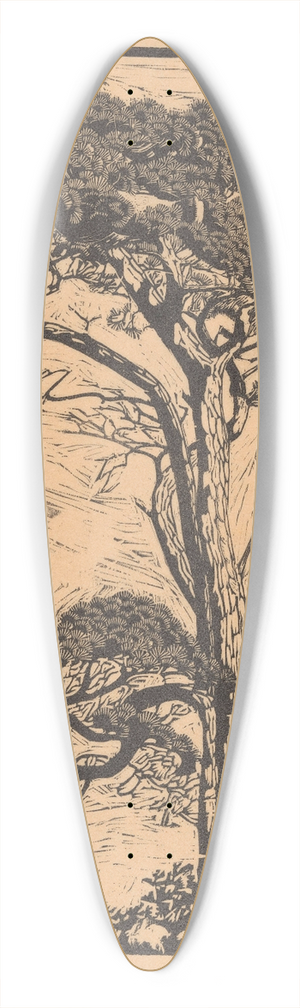 Reijer Stolk - Pijnboom 39.3 inch art pintail longboard deck