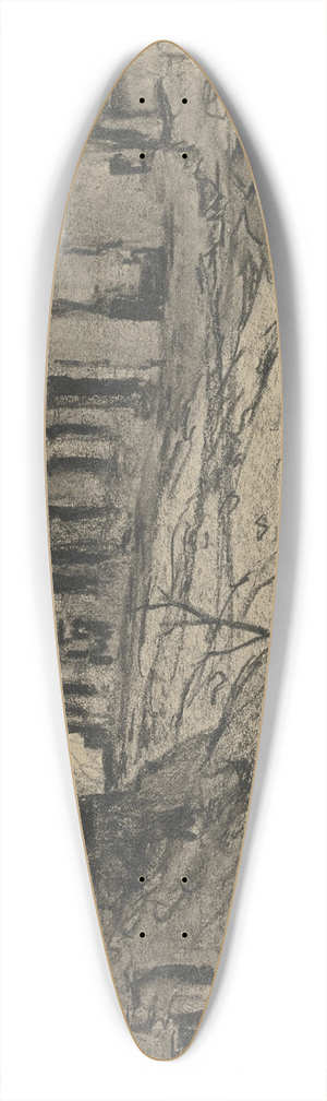 Reinhard Pfaehler von Othegraven - Verbrannte Erde in Russisch-Polen 39.3 inch art pintail longboard deck