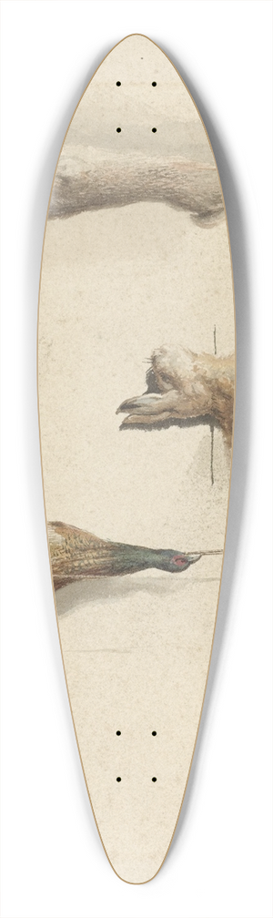 Reinier Craeyvanger - Dode fazant en twee dode hazen 39.3 inch art pintail longboard deck