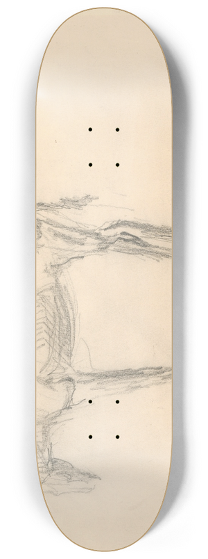 Cyprin Majernk - Emaciated Horse 8.25 inch art skate deck Cyprin Majernk - Emaciated Horse 8.25 inch art skate deck