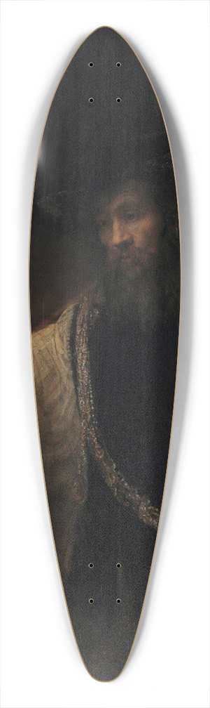 Rembrandt van Rijn - Aristotle with a Bust of Homer 39.3 inch art pintail longboard deck Rembrandt van Rijn - Aristotle with a Bust of Homer 39.3 inch art pintail longboard deck