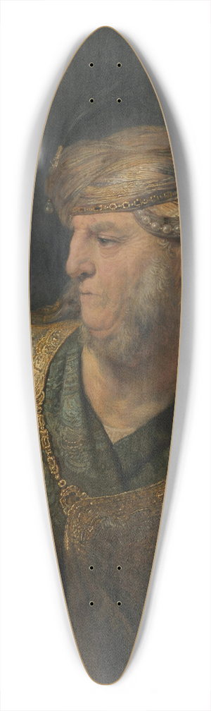 Rembrandt van Rijn - Bust of a man in Oriental costume 39.3 inch art pintail longboard deck