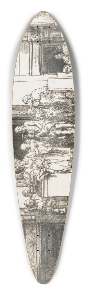 Rembrandt van Rijn - Christ Presented to the People (Ecce Homo) 39.3 inch art pintail longboard deck