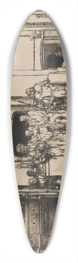 Rembrandt van Rijn - Christ Presented to the People (The Ecce Homo) 39.3 inch art pintail longboard deck