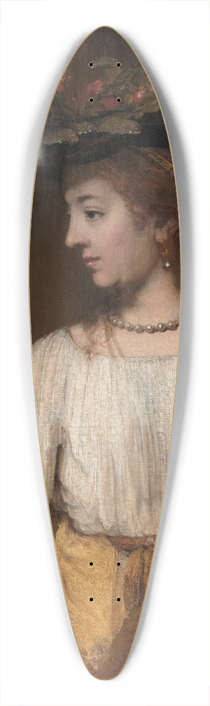 Rembrandt van Rijn - Flora 39.3 inch art pintail longboard deck