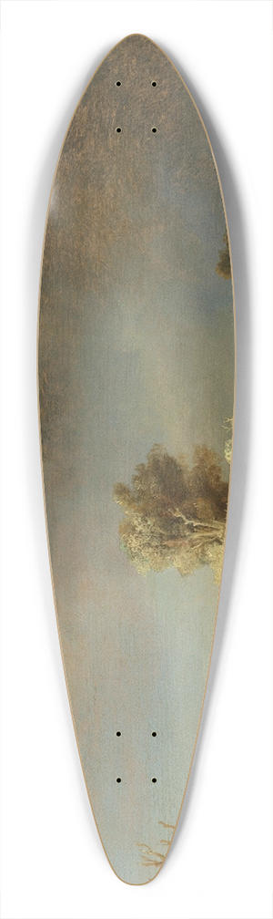 Rembrandt van Rijn - Landscape with a Stone Bridge 39.3 inch art pintail longboard deck