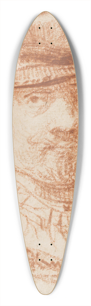 Rembrandt van Rijn - Rembrandt Self-Portrait (1637) 39.3 inch art pintail longboard deck Rembrandt van Rijn - Rembrandt Self-Portrait (1637) 39.3 inch art pintail longboard deck