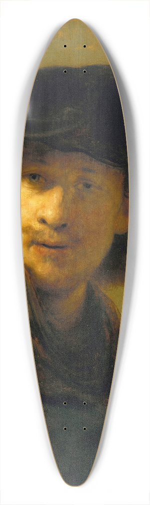 Rembrandt van Rijn - Self-portrait in a Velvet Beret 39.3 inch art pintail longboard deck