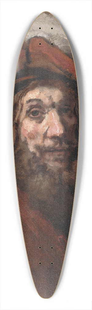 Rembrandt van Rijn - Sketch for The Knight with the Falcon, known as The Crusader 39.3 inch art pintail longboard deck