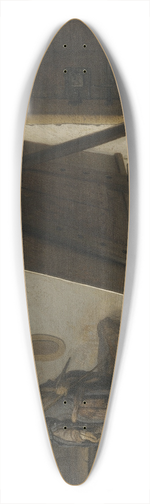 Rembrandt van Rijn - The Artist In His Studio 39.3 inch art pintail longboard deck