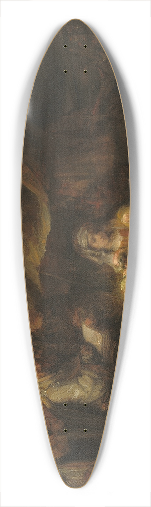 Rembrandt van Rijn - The Circumcision 39.3 inch art pintail longboard deck