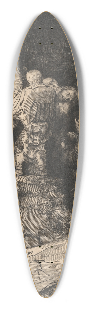 Rembrandt van Rijn - The Descent from the Cross by Torchlight 39.3 inch art pintail longboard deck Rembrandt van Rijn - The Descent from the Cross by Torchlight 39.3 inch art pintail longboard deck
