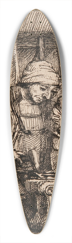 Rembrandt van Rijn - The goldsmith 39.3 inch art pintail longboard deck