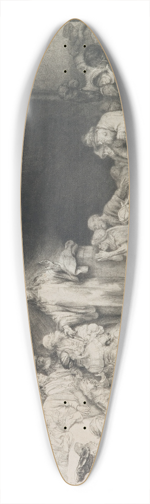 Rembrandt van Rijn - The Hundred Guilder Print 39.3 inch art pintail longboard deck
