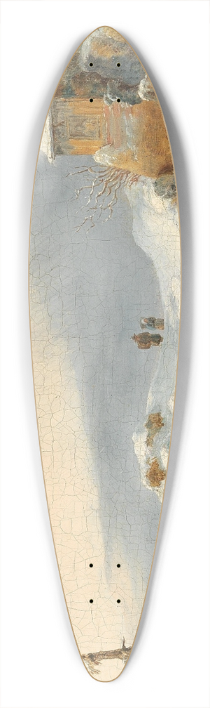 Remigius Adrianus van Haanen - Winter Landscape 39.3 inch art pintail longboard deck