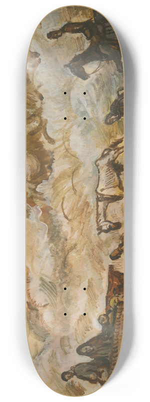 Cyprin Majernk - Refugees 8.25 inch art skate deck Cyprin Majernk - Refugees 8.25 inch art skate deck