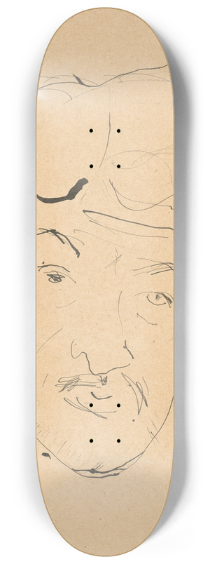 Cyprin Majernk - Self-Portrait 8.25 inch art skate deck Cyprin Majernk - Self-Portrait 8.25 inch art skate deck