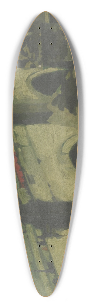 Ren Leclercq - Charles Bridge in Prague 39.3 inch art pintail longboard deck Ren Leclercq - Charles Bridge in Prague 39.3 inch art pintail longboard deck