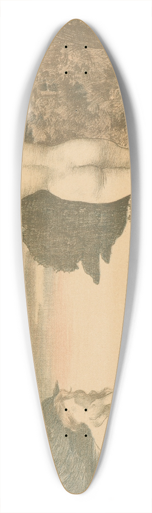 Ren Menard - Automne 39.3 inch art pintail longboard deck Ren Menard - Automne 39.3 inch art pintail longboard deck