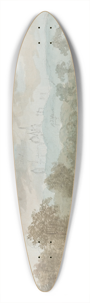 Rev. William Warren Porter - Oxford 39.3 inch art pintail longboard deck