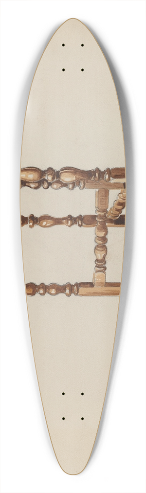 Rex Dolmith - Three Legged Gate-leg Table 39.3 inch art pintail longboard deck
