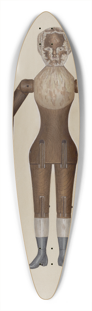 Rex F. Bush - Doll  Elissa 39.3 inch art pintail longboard deck