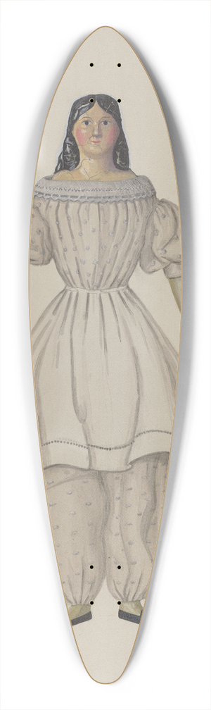 Rex F. Bush - Doll  Martha 39.3 inch art pintail longboard deck