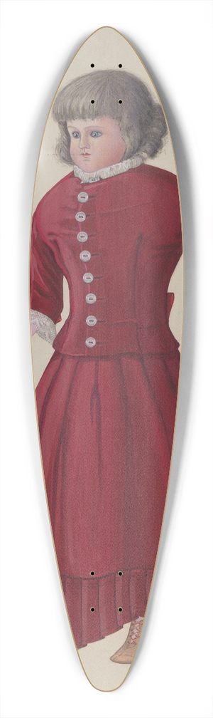 Rex F. Bush - Doll with Grey Wig  Matilda 39.3 inch art pintail longboard deck