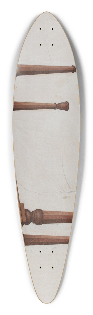 Rex F. Bush - Dulcimer 39.3 inch art pintail longboard deck