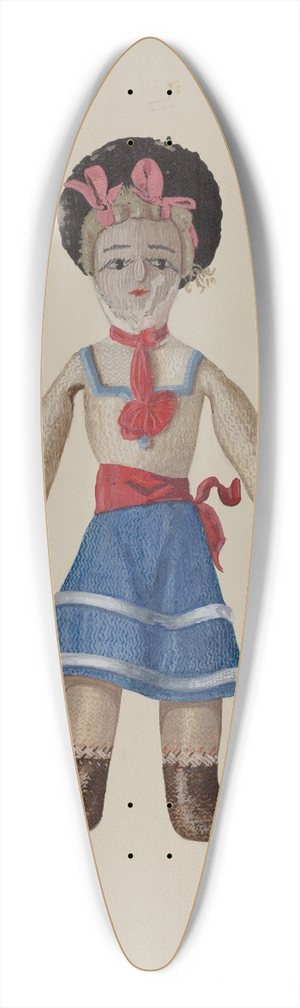 Rex F. Bush - Rag Doll Billy 39.3 inch art pintail longboard deck