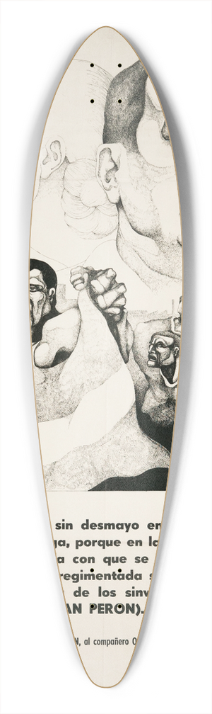 Ricardo Carpani - Afiche Federacin Grfica Bonaerense de 1973. 39.3 inch art pintail longboard deck