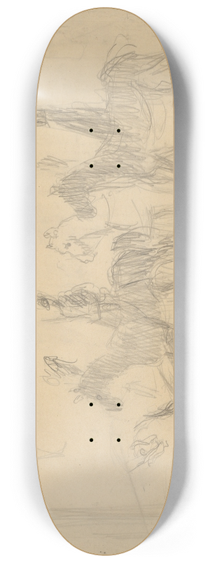 Cyprin Majernk - Study of Riders 8.25 inch art skate deck Cyprin Majernk - Study of Riders 8.25 inch art skate deck
