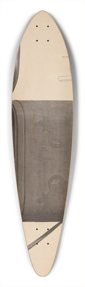 Richard Barnett - Tin Egg Boiler 39.3 inch art pintail longboard deck