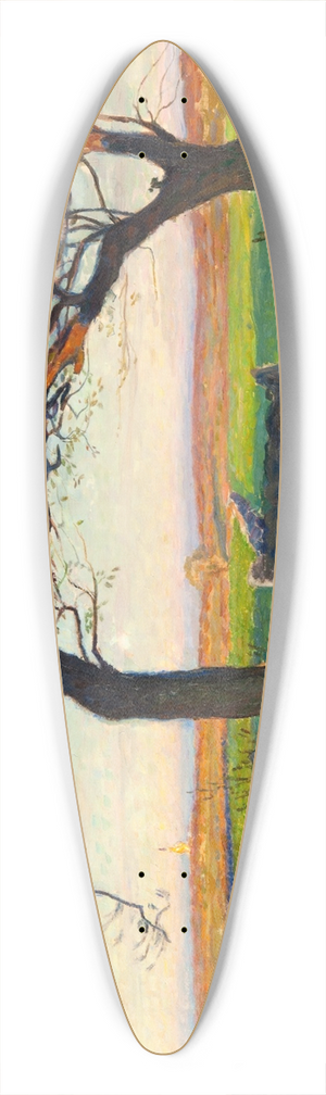 Richard Bergh - Landscape from Halland 39.3 inch art pintail longboard deck