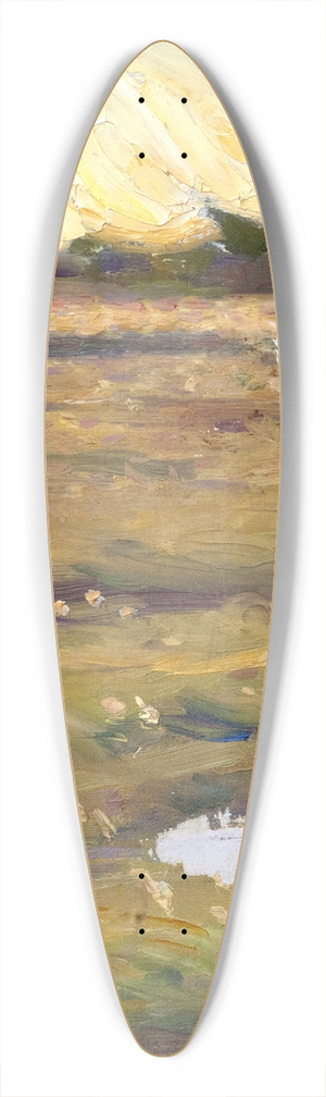 Richard Bergh - Sketch for The Knight and the Maiden 39.3 inch art pintail longboard deck