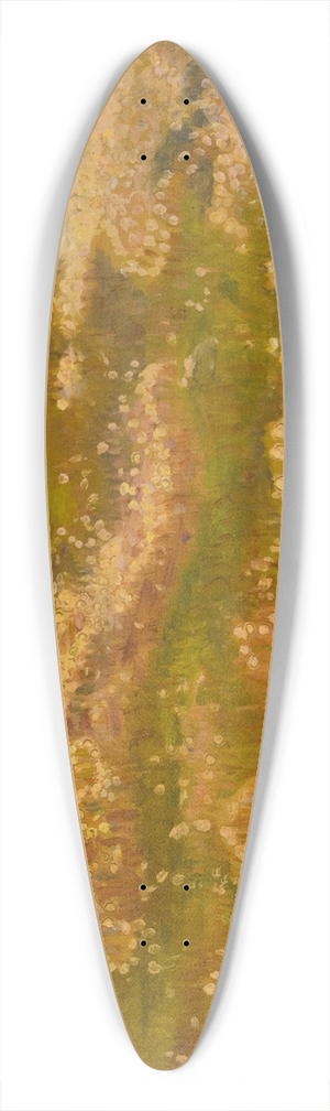 Richard Bergh - Sketch for The Knight and the Maiden (Dandelion Meadow) 39.3 inch art pintail longboard deck