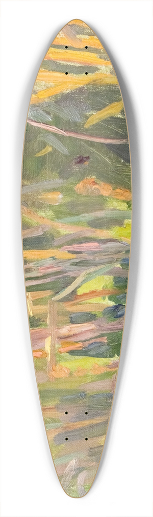 Richard Bergh - Sketch for The Knight and the Maiden (Dandelions) 39.3 inch art pintail longboard deck