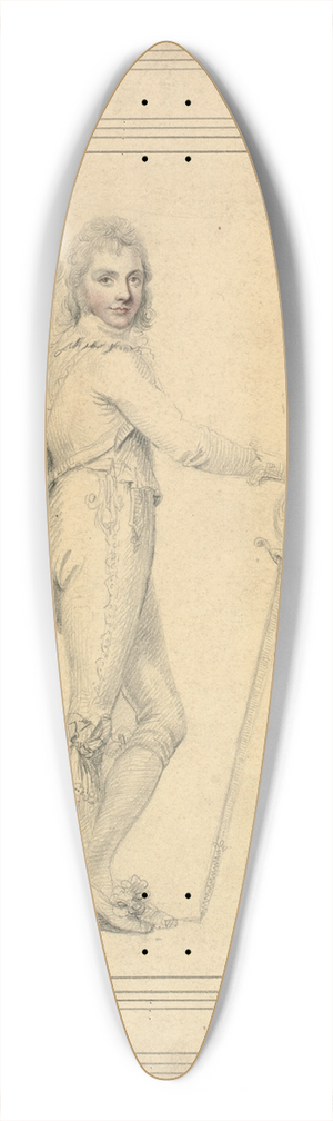 Richard Cosway - Portrait of a distinguished gentleman 39.3 inch art pintail longboard deck