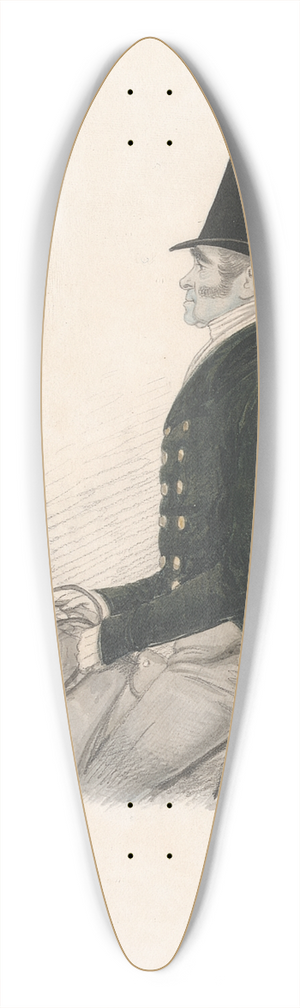 Richard Dighton - Reverend Moore 39.3 inch art pintail longboard deck