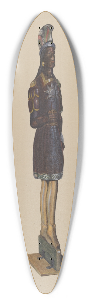 Richard F. Smith - Cigar Store Indian 39.3 inch art pintail longboard deck