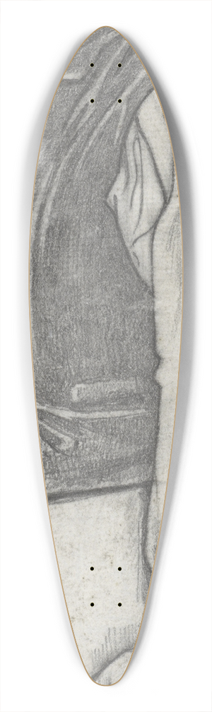 Richard Nicolas Roland Holst - Bovenlichaam van een man met gebalde vuist 39.3 inch art pintail longboard deck