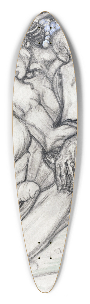 Richard Nicolas Roland Holst - Christophorus 39.3 inch art pintail longboard deck