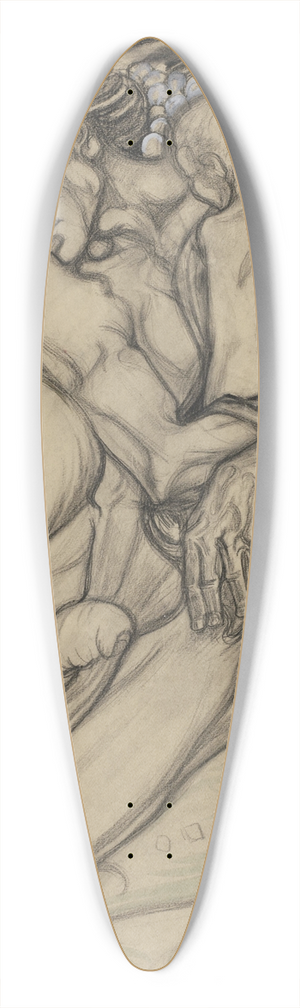 Richard Nicolas Roland Holst - Christophorus 39.3 inch art pintail longboard deck