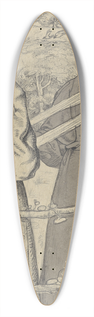Richard Nicolas Roland Holst - Huizer meisjes die garen winden 39.3 inch art pintail longboard deck Richard Nicolas Roland Holst - Huizer meisjes die garen winden 39.3 inch art pintail longboard deck