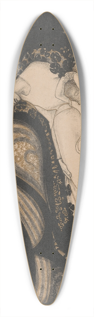 Richard Nicolas Roland Holst - Liggende vrouw en kind 39.3 inch art pintail longboard deck
