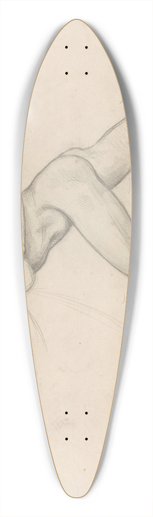 Richard Nicolas Roland Holst - Naakte jongen in het water, duwend 39.3 inch art pintail longboard deck Richard Nicolas Roland Holst - Naakte jongen in het water, duwend 39.3 inch art pintail longboard deck