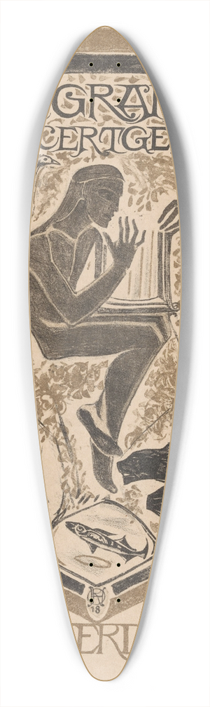 Richard Nicolas Roland Holst - Omslagontwerp voor; Programma van het Concertgebouw Amsterdam 39.3 inch art pintail longboard deck